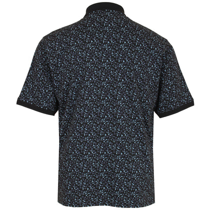 Plus Size 5477 Arrow Head Print Polo Black