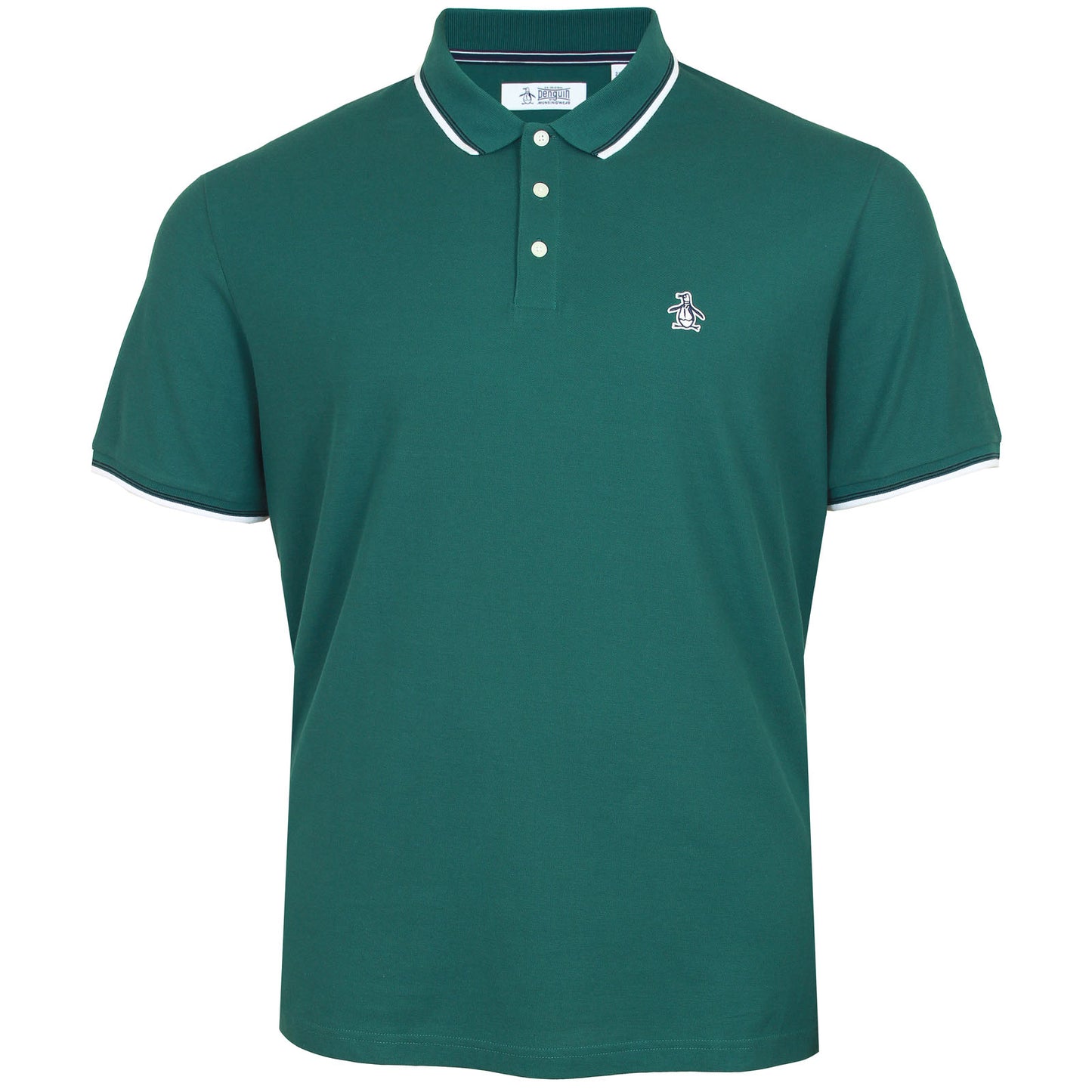 Original Penguin Plus Size Ojkf2620 Tipped Polo June Bug