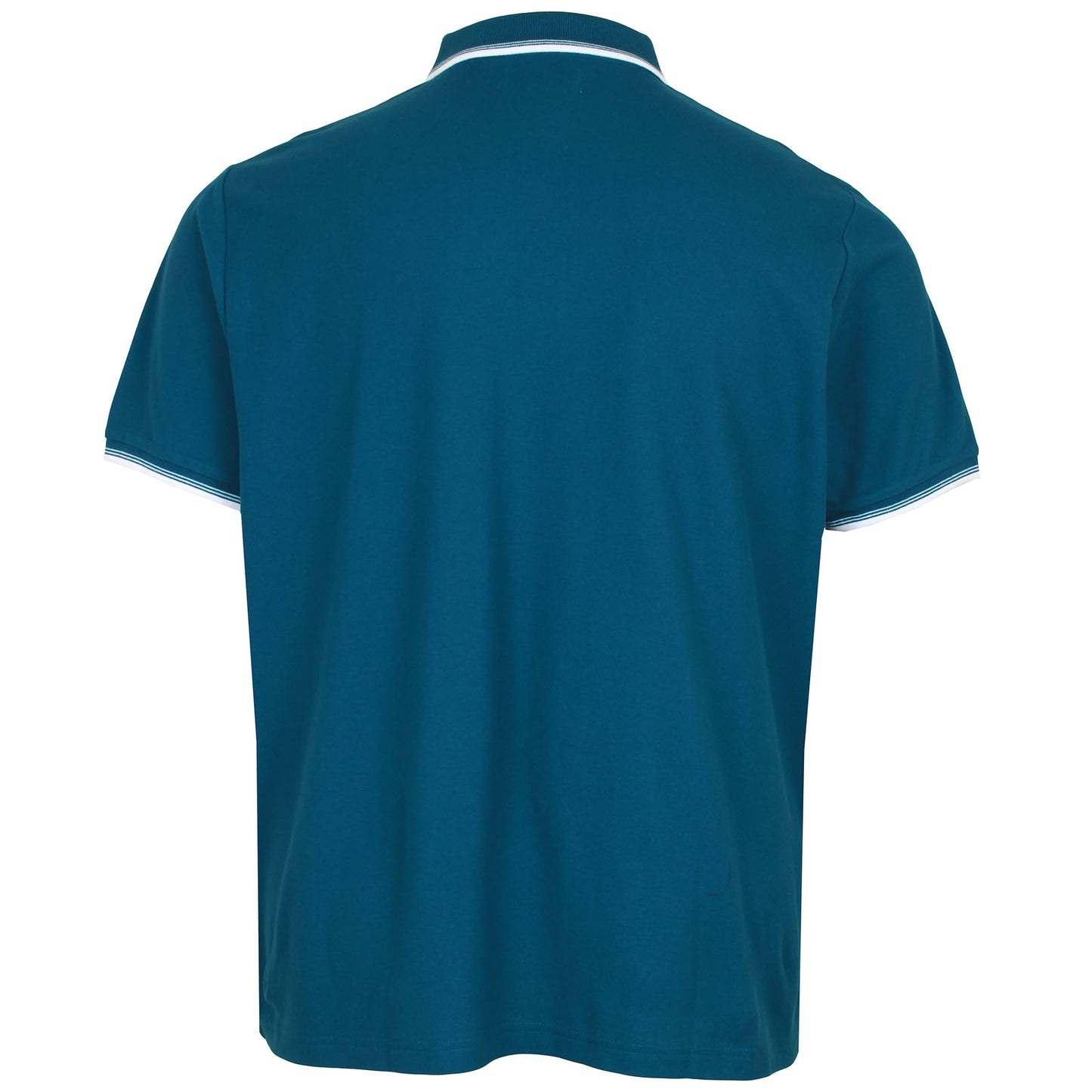 Plus Size Ojkf2620 Tipped Polo Poseidon Blue