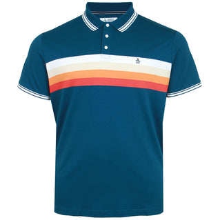 Original Penguin Plus Size Ojkf3314 Chest Stripe Polo Poseidon Blue