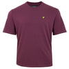 Lyle & Scott Lyle & Scott Plus Size Ts400 Plain T-Shirt Weavers Claret