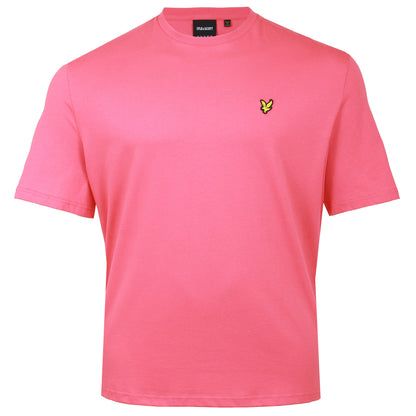 Lyle & Scott Plus Size Ts400 Plain T-Shirt Electric Pink