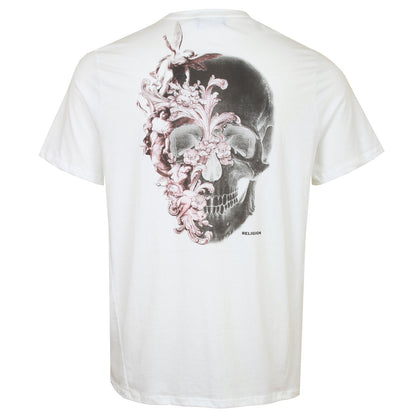 Plus Size Cherubs Skull T-Shirt White