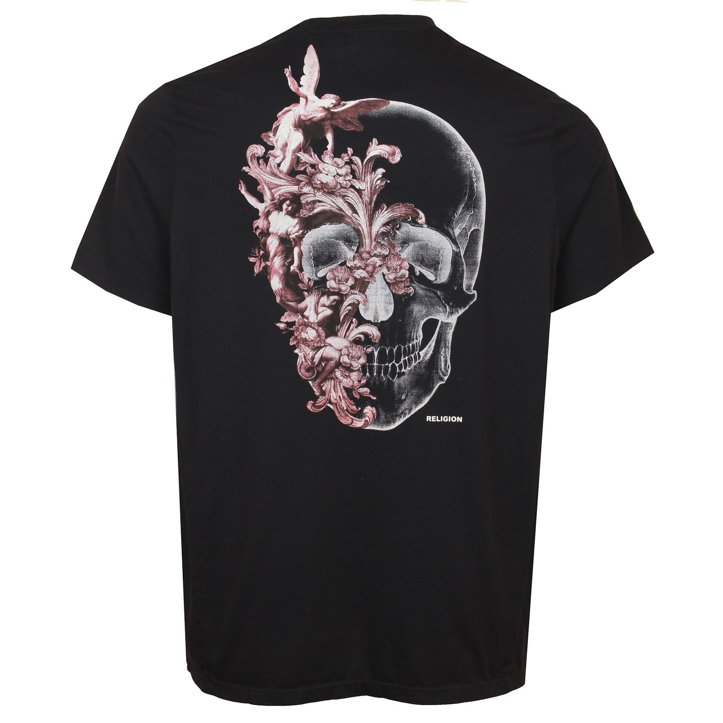 Plus Size Cherubs Skull T-Shirt Black