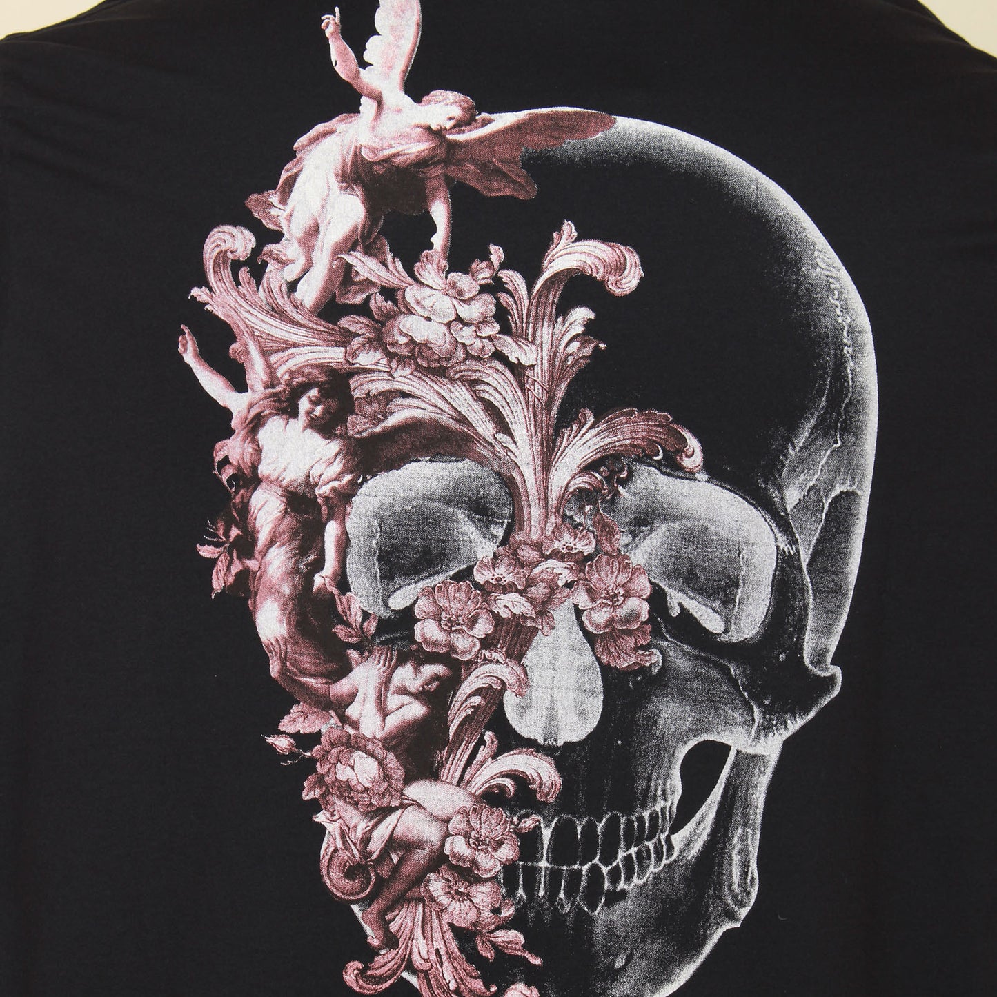 Plus Size Cherubs Skull T-Shirt Black