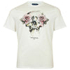 Plus Size Rose Skull T-Shirt White