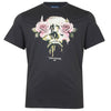 Religion Plus Size Rose Skull T-Shirt Washed Black