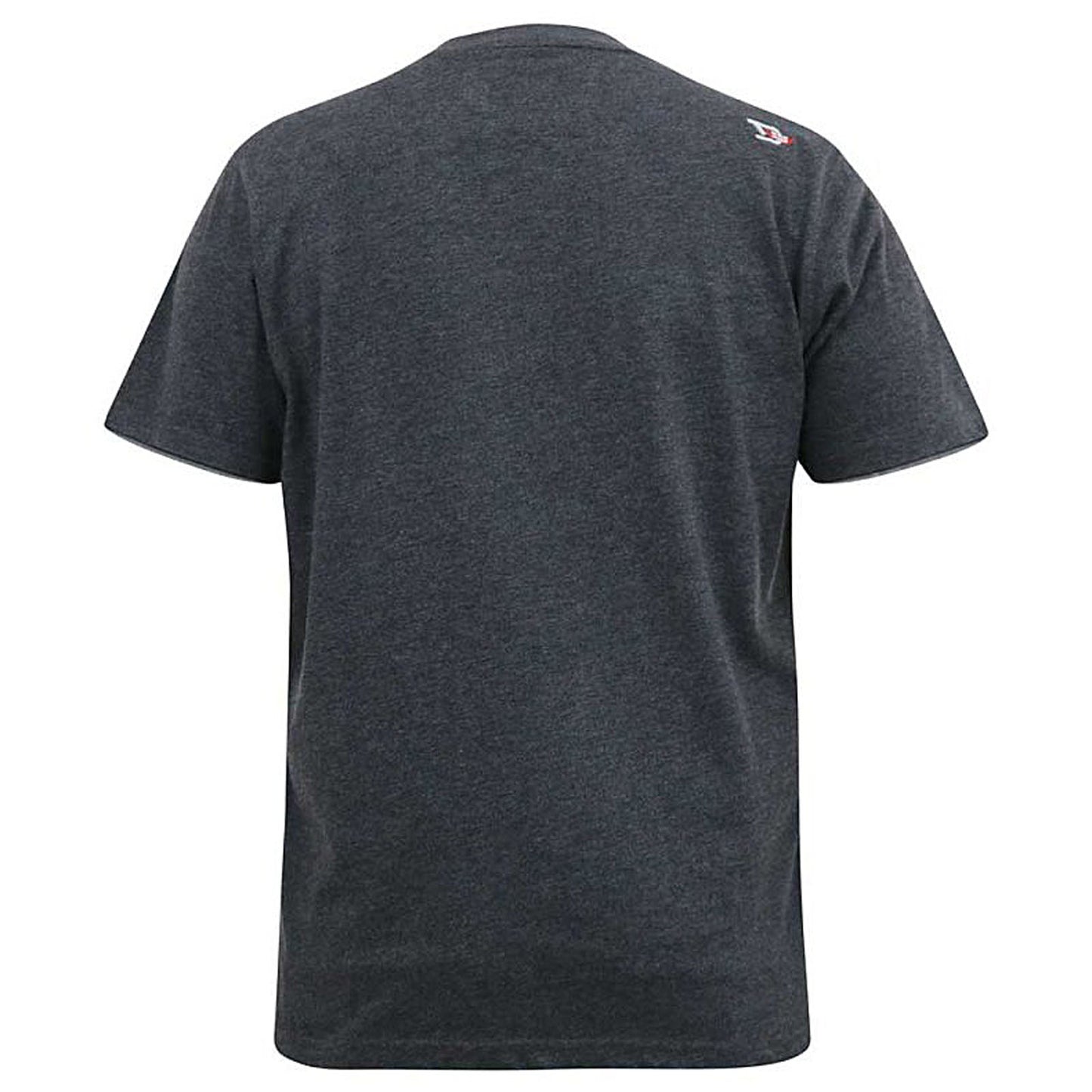 Plus Size Alfred 'D555 Originals' T-Shirt Charcoal Marl