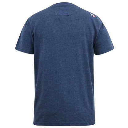 Plus Size Alfred 'D5five5 Originals' T-Shirt Denim Marl