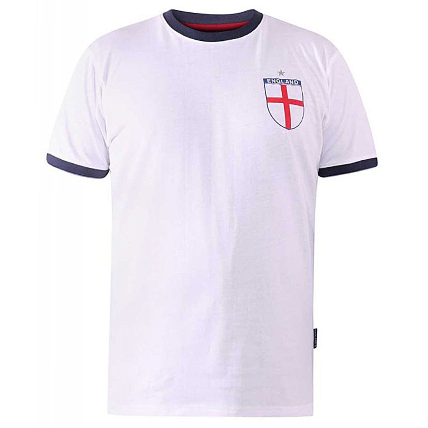 D555 Plus Size Barrow 'England' T-Shirt White