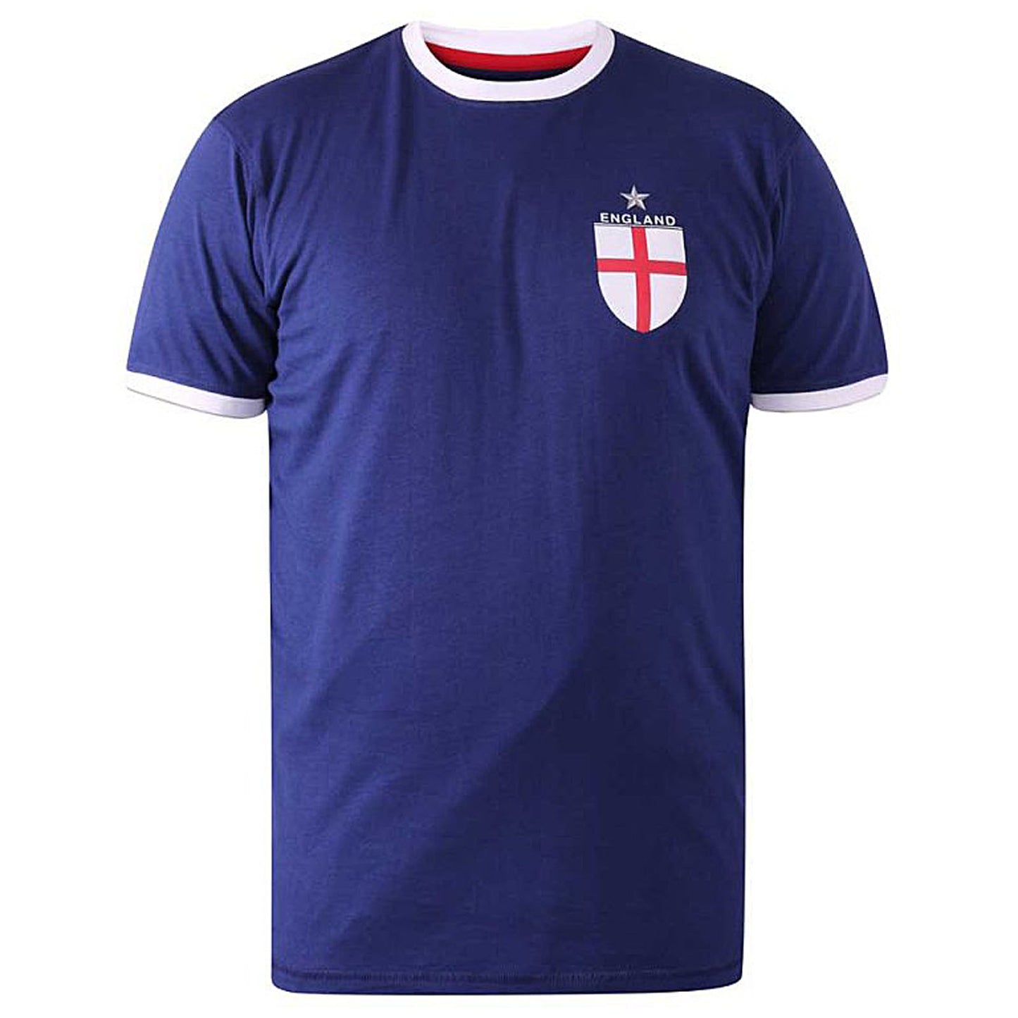 D555 Plus Size Barrow 'England' T-Shirt Royal Blue