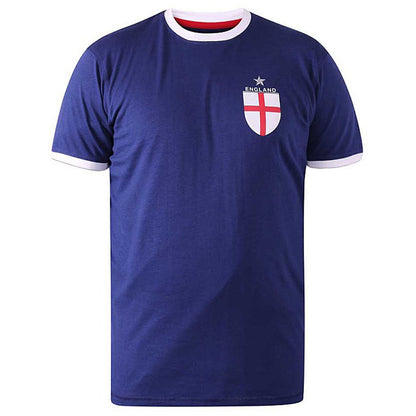 D555 Plus Size Barrow 'England' T-Shirt Royal Blue