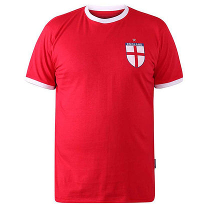 D555 Plus Size Barrow 'England' T-Shirt Red