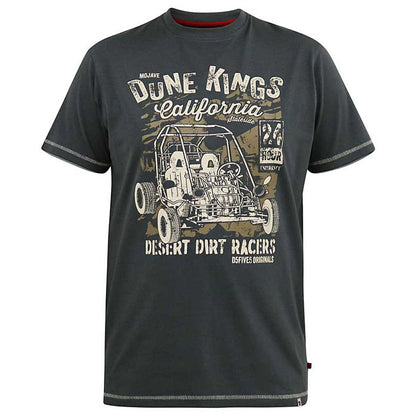 D555 Plus Size Bennett 'Dune Kings Buggy' T-Shirt Khaki