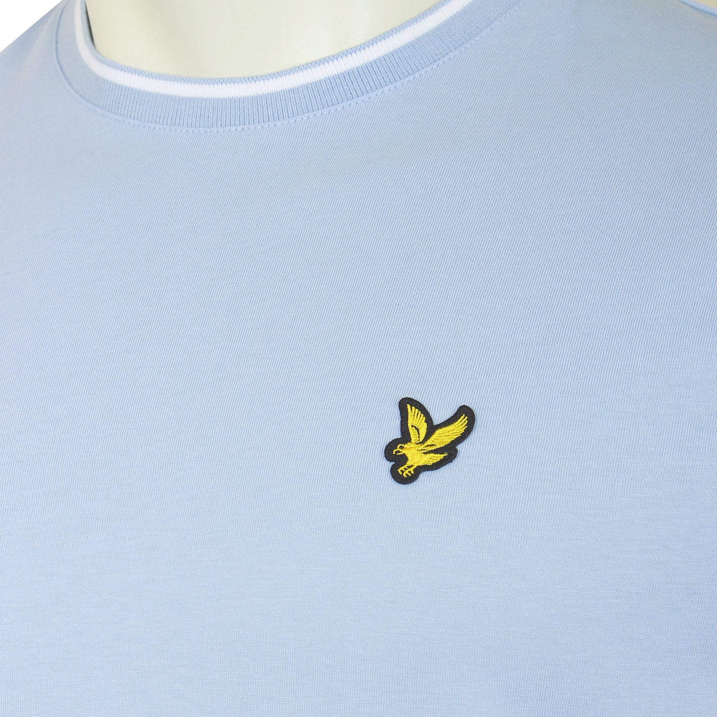 Lyle & Scott Plus Size Ts1433 Tipped T-Shirt Light Blue