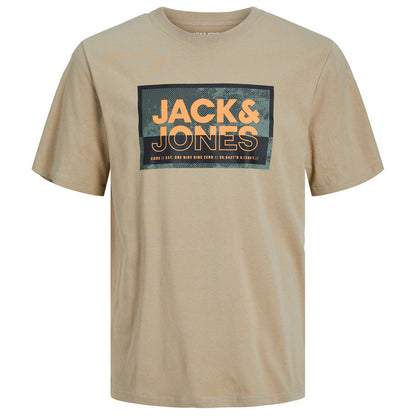 Jack & Jones Plus Size Logan Ss24 T-Shirt Crockery