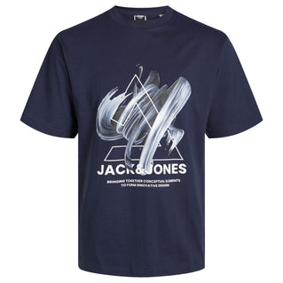 Jack & Jones Plus Size Tint T-Shirt Navy Blazer