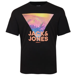 Jack & Jones Plus Size Logo Print T-Shirt Black