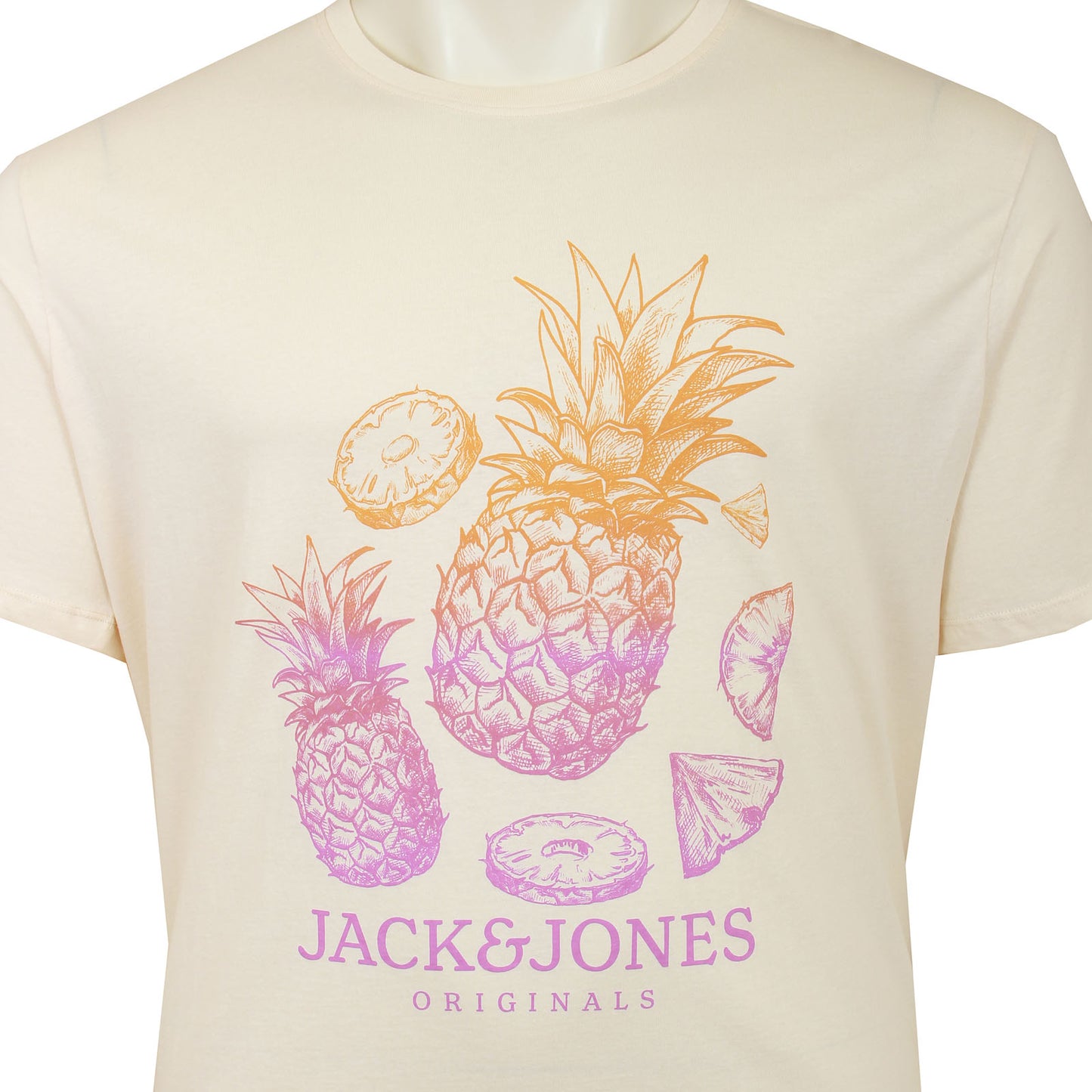 Jack & Jones Plus Size Lafayette T-Shirt Buttercream