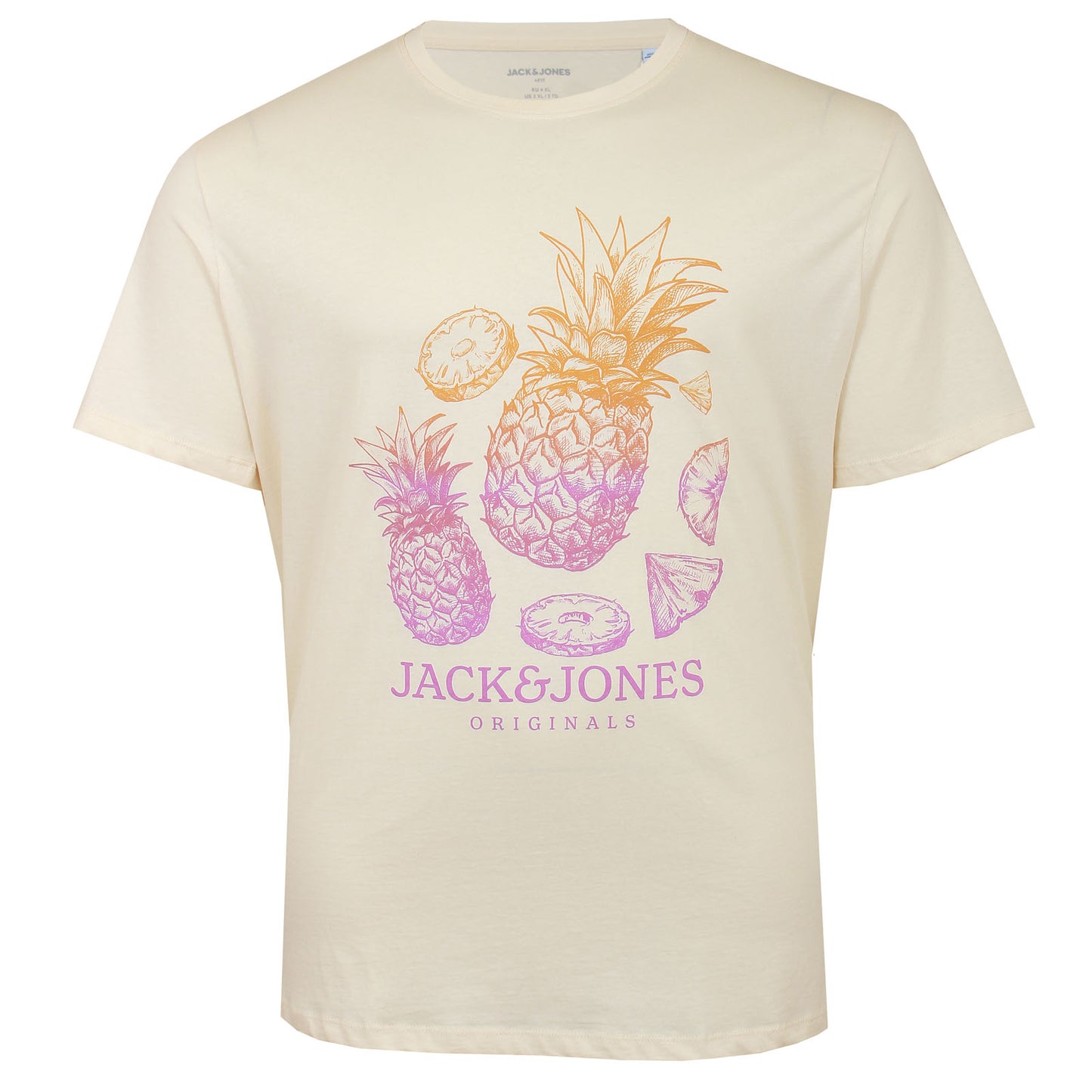 Jack & Jones Plus Size Lafayette T-Shirt Buttercream