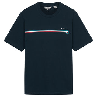 Ben Sherman Plus Size 76114 Core Stripe T-Shirt Dark Navy