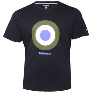 Lambretta Plus Size Lb3846 Target T-Shirt Navy