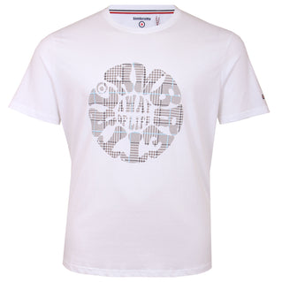 Lambretta Plus Size Pow Roundel T-Shirt White