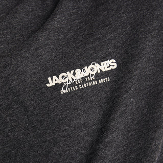 Jack & Jones Plus Size Alvis Long Sleeve T-Shirt Black Melange