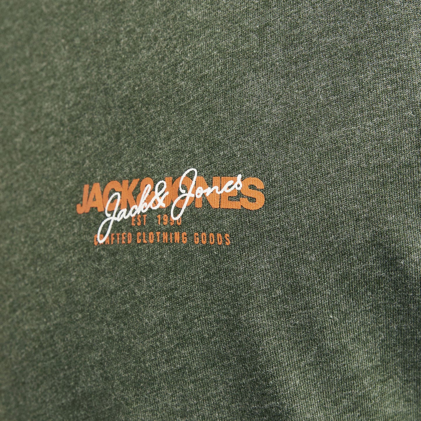 Jack & Jones Plus Size Alvis Long Sleeve T-Shirt Kombu Green Melange