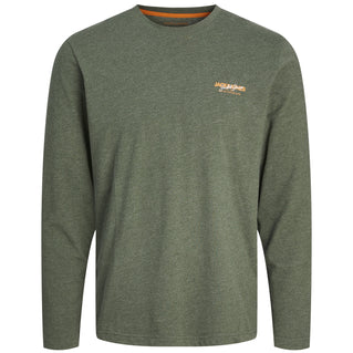 Jack & Jones Plus Size Alvis Long Sleeve T-Shirt Kombu Green Melange