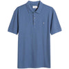 Plus Size Hudson Plain Polo Steel Blue