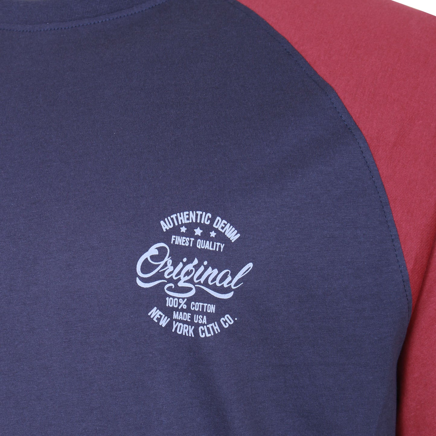 Plus Size Raglan T-Shirt Navy