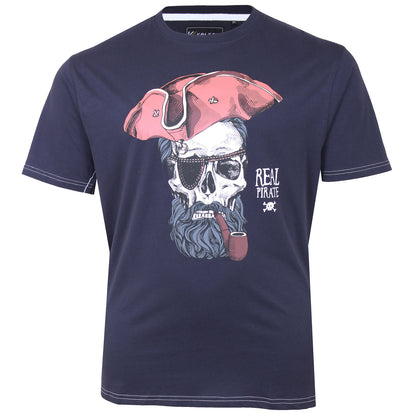 Plus Size Real Pirates T-Shirt Navy