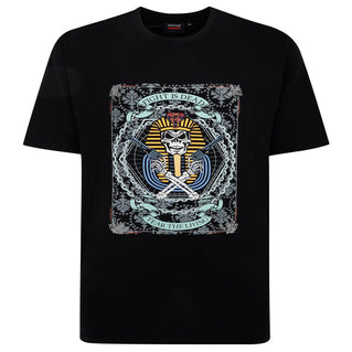 Espionage Plus Size T413 Pharaoh T-Shirt Black