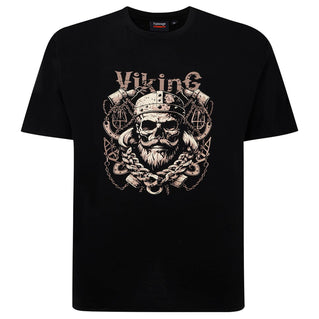 Espionage Plus Size T418 Viking T-Shirt Black