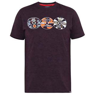 D555 Plus Size Gibbs Vintage Cd T-Shirt Plum