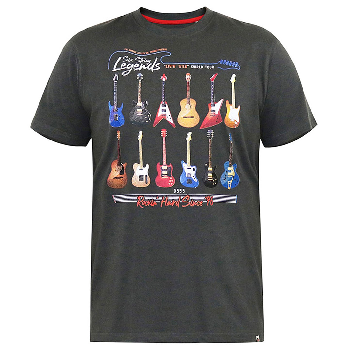 Plus Size Jaiden Legends Guitar T-Shirt Khaki