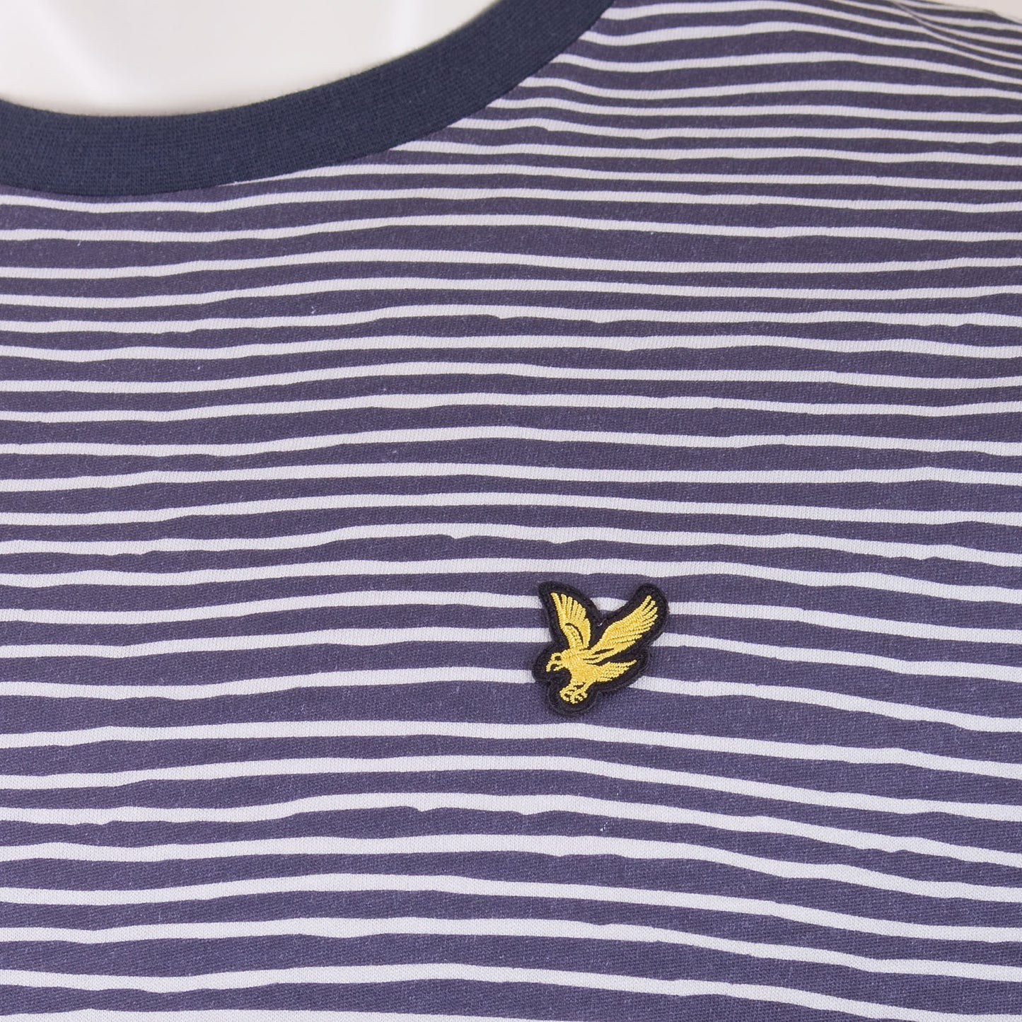 Lyle & Scott Plus Size Breton Stripe T-Shirt Dark Navy/Cove