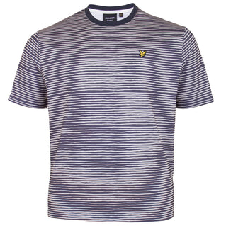 Lyle & Scott Plus Size Breton Stripe T-Shirt Dark Navy/Cove