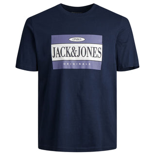 Jack & Jones Plus Size Arthur T-Shirt Navy Blazer