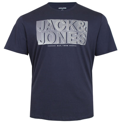 Jack & Jones Plus Size Peter T-Shirt Navy Blazer