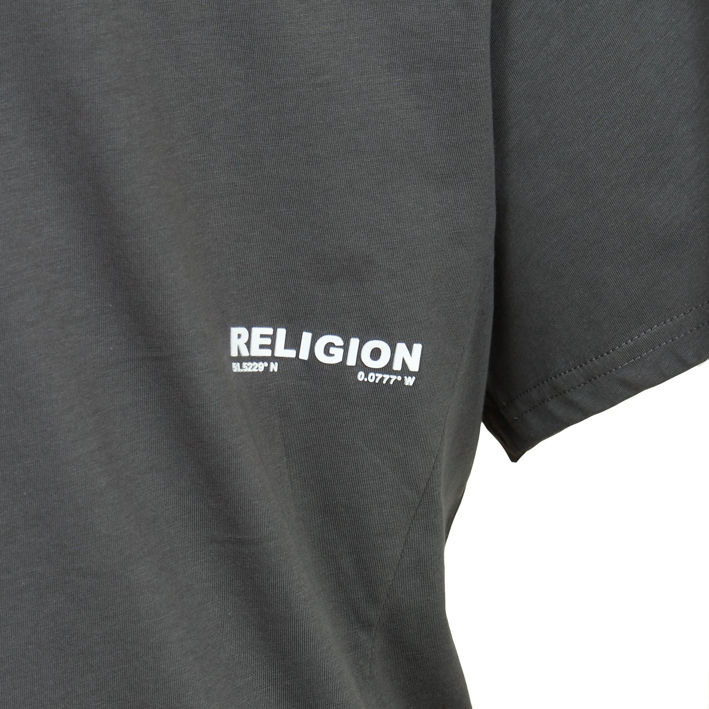 Religion Plus Size Logo Relaxed T-Shirt Coal