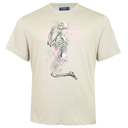 Plus Size Neon Skeleton T-Shirt Fawn