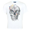 Plus Size Parrot Skull T-Shirt White