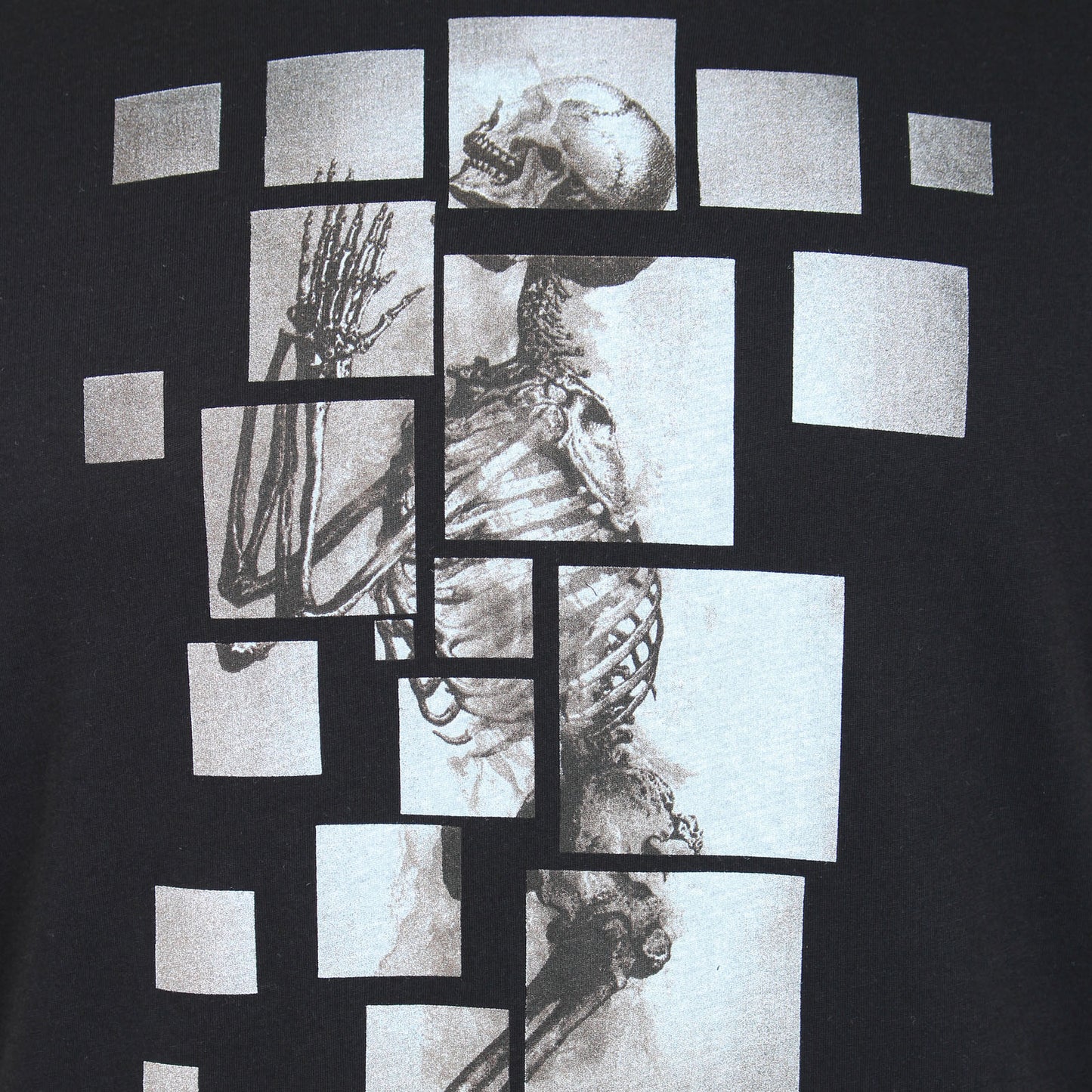 Plus Size Skeleton Puzzle T-Shirt Black