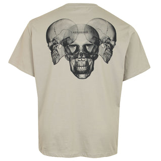 Religion Plus Size X-Ray Skulls T-Shirt Fawn