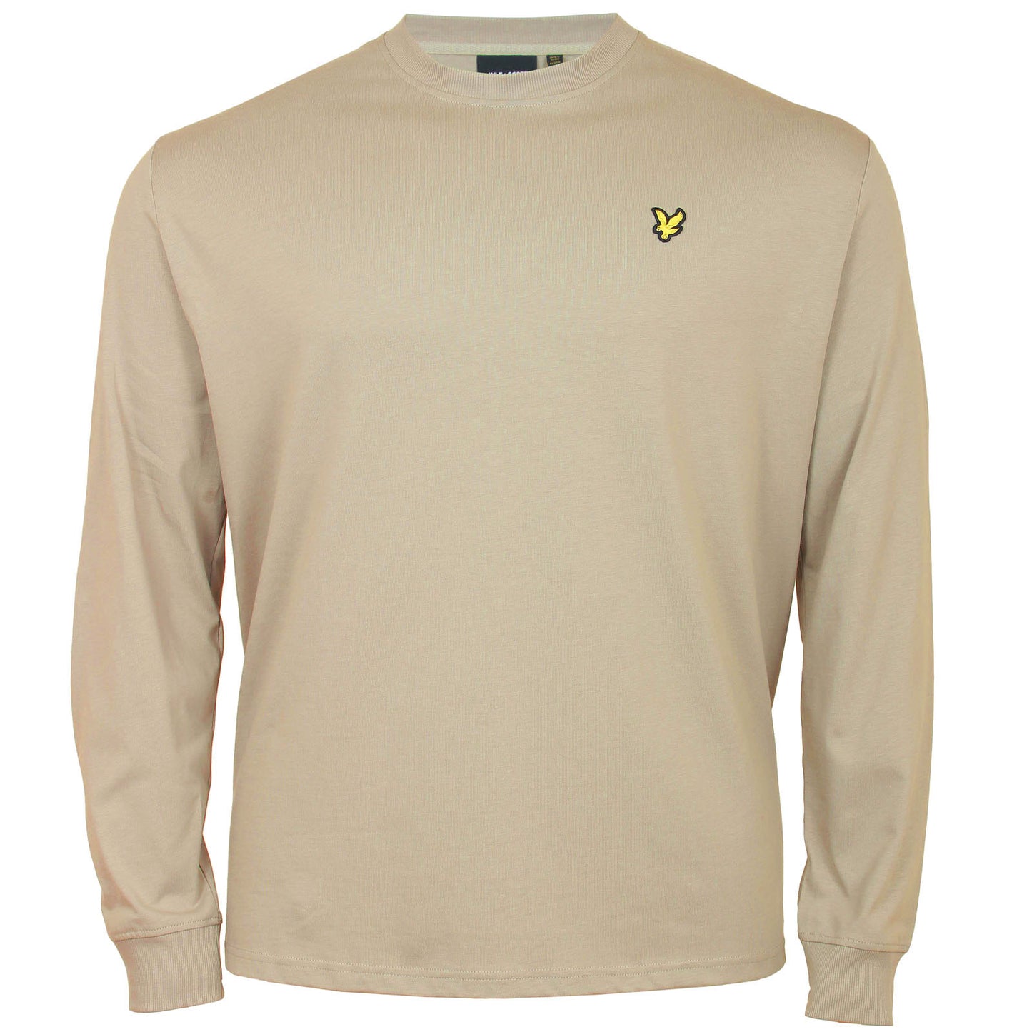 Lyle & Scott Plus Size Ts1720 Relaxed Long Sleeve T-Shirt Khaki Smoke