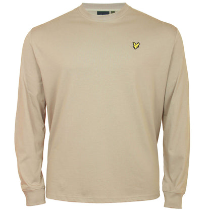 Lyle & Scott Plus Size Ts1720 Relaxed Long Sleeve T-Shirt Khaki Smoke