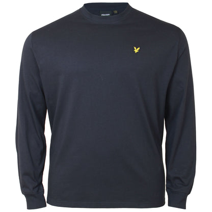 Lyle & Scott Plus Size Ts1720 Relaxed Long Sleeve T-Shirt Dark Navy