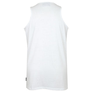 Solid State Plus Size Logo Muscle Vest White